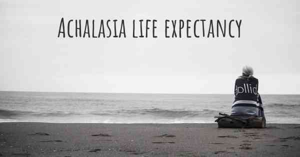 Achalasia life expectancy