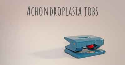 Achondroplasia jobs