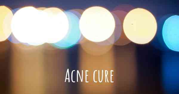 Acne cure