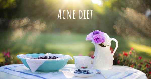 Acne diet