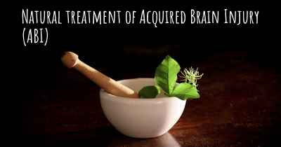 Natural treatment of Acquired Brain Injury (ABI)