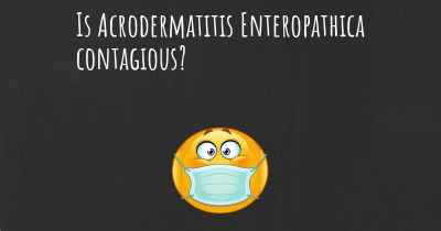 Is Acrodermatitis Enteropathica contagious?