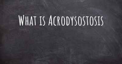 What is Acrodysostosis