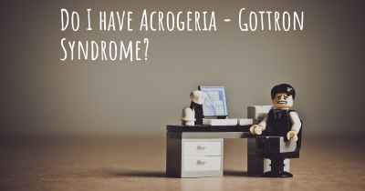 Do I have Acrogeria - Gottron Syndrome?