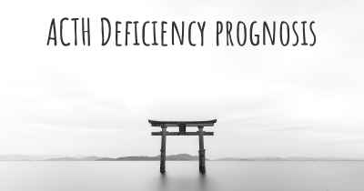 ACTH Deficiency prognosis