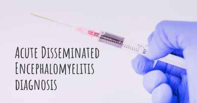 Acute Disseminated Encephalomyelitis diagnosis