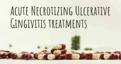 Acute Necrotizing Ulcerative Gingivitis treatments
