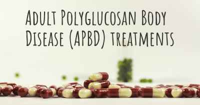 Adult Polyglucosan Body Disease (APBD) treatments