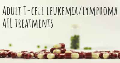 Adult T-cell leukemia/lymphoma ATL treatments