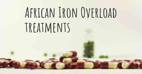 African Iron Overload treatments