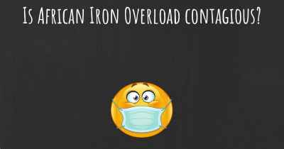 Is African Iron Overload contagious?