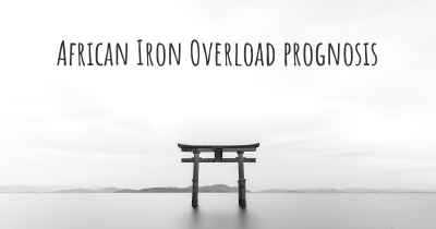 African Iron Overload prognosis