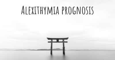 Alexithymia prognosis