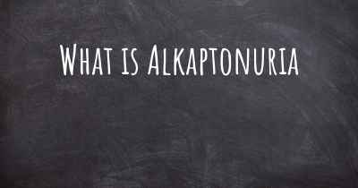 What is Alkaptonuria
