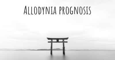 Allodynia prognosis