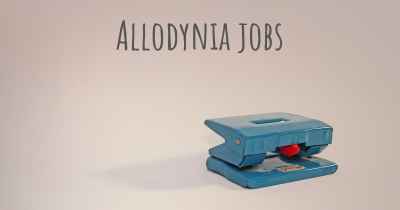 Allodynia jobs