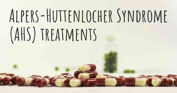 Alpers-Huttenlocher Syndrome (AHS) treatments