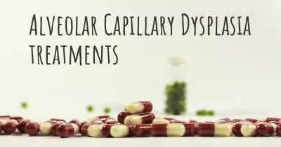 Alveolar Capillary Dysplasia treatments