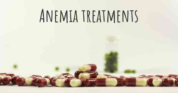 Anemia treatments