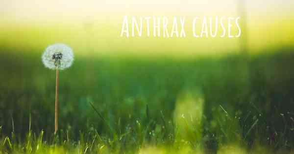 Anthrax causes