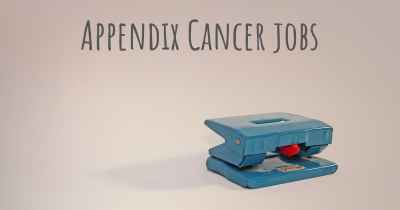 Appendix Cancer jobs