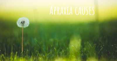 Apraxia causes