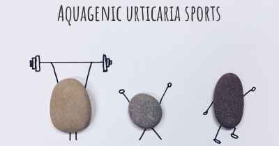 Aquagenic urticaria sports