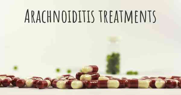 Arachnoiditis treatments