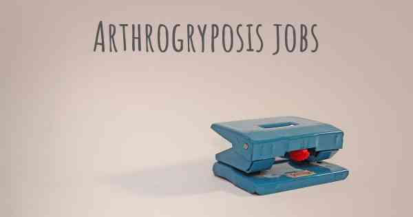 Arthrogryposis jobs