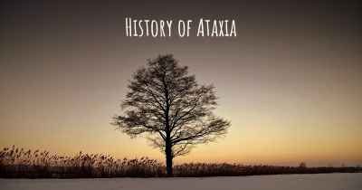 History of Ataxia