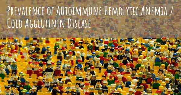 Prevalence of Autoimmune Hemolytic Anemia / Cold Agglutinin Disease