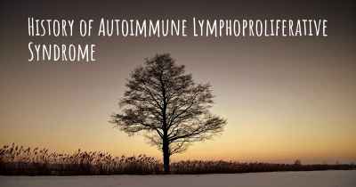 History of Autoimmune Lymphoproliferative Syndrome
