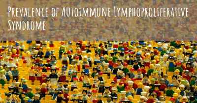 Prevalence of Autoimmune Lymphoproliferative Syndrome