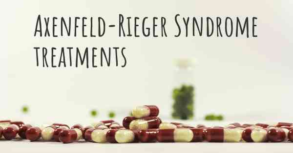 Axenfeld-Rieger Syndrome treatments