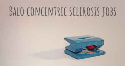 Balo concentric sclerosis jobs