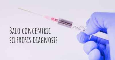 Balo concentric sclerosis diagnosis