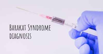 Barakat Syndrome diagnosis