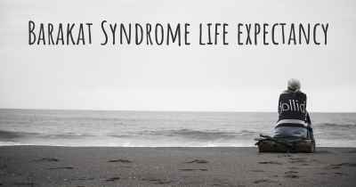 Barakat Syndrome life expectancy