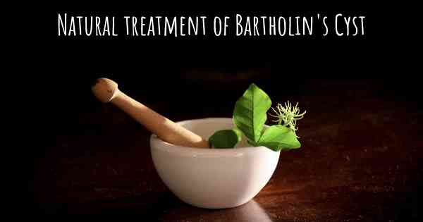 Natural treatment of Bartholin's Cyst