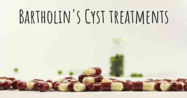 Bartholin's Cyst treatments
