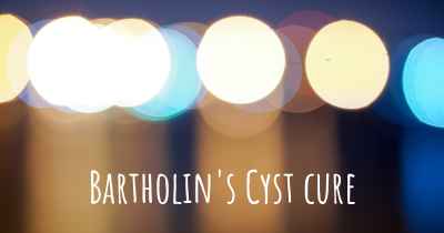 Bartholin's Cyst cure