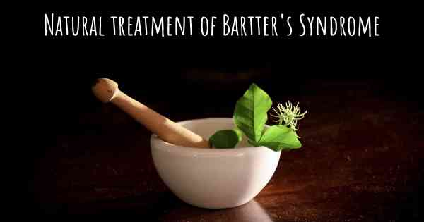 Natural treatment of Bartter's Syndrome