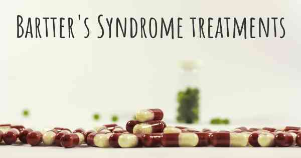 Bartter's Syndrome treatments