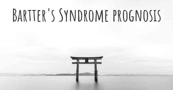 Bartter's Syndrome prognosis