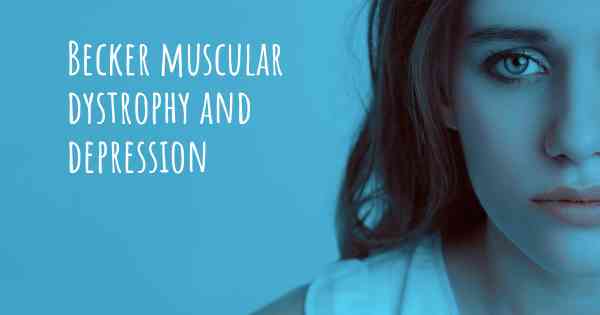 Becker muscular dystrophy and depression