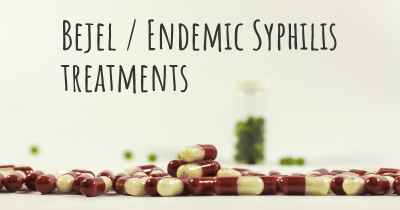 Bejel / Endemic Syphilis treatments
