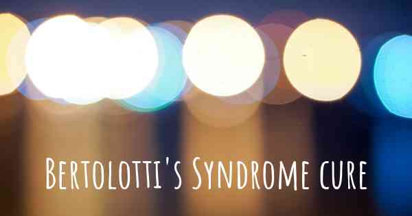 Bertolotti's Syndrome cure