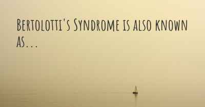 Bertolotti's Syndrome is also known as...