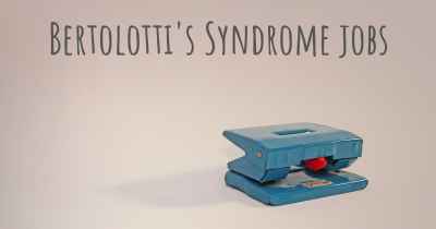 Bertolotti's Syndrome jobs
