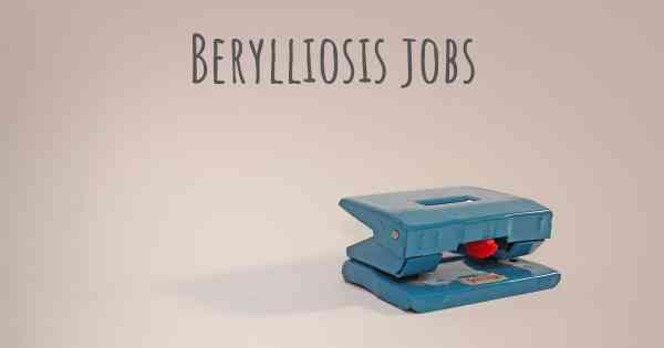 Berylliosis jobs